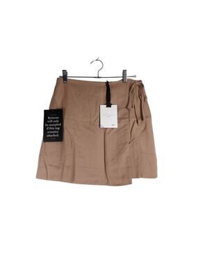 New Tuckernuck Pomander Place Women's S Brown Wrap Skirt with Side Tie 1867-22